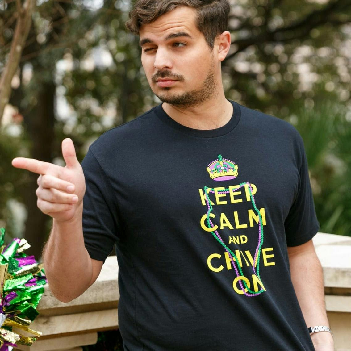 Keep Calm Mardi Gras Tee